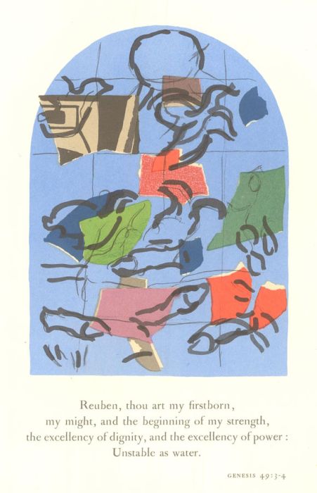 Double Sided 20th Century Lithograph - Unstable As Water