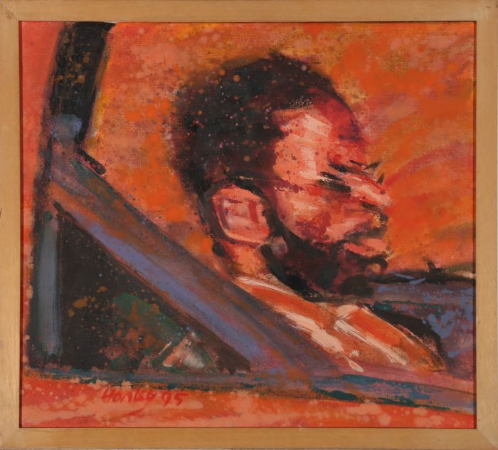 Clifford Hanley (1948-2021) - Framed 1995 Oil, Temps Perou