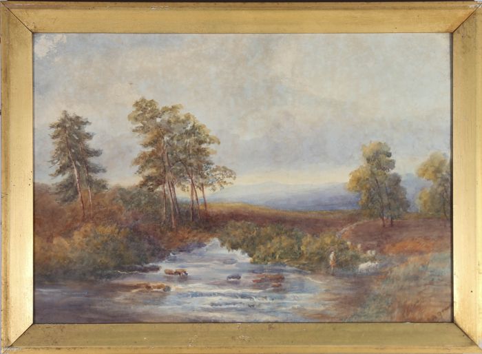 S. A. Greene - Early 20th Century Watercolour, Babbling Brook