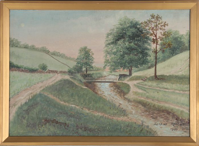Eugene Hindle - 1919 Oil, Country Paths