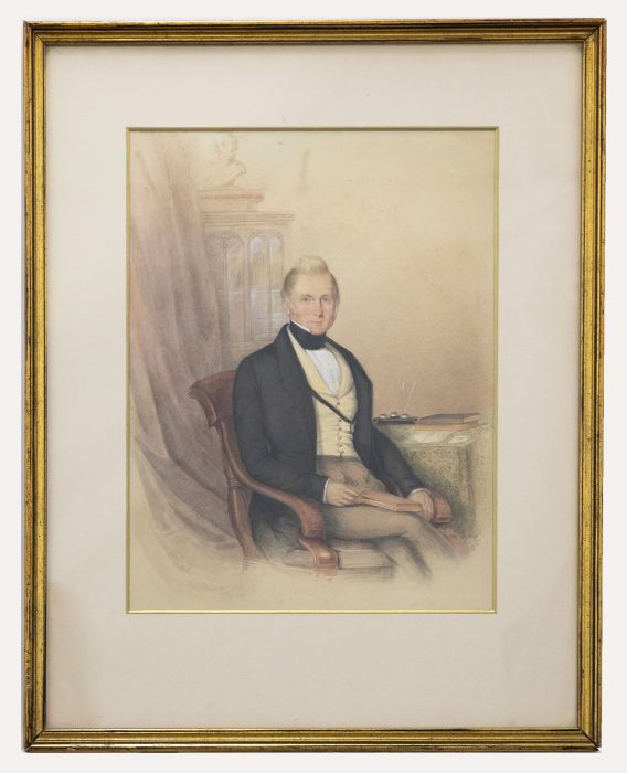 19th Century Watercolour - The Letter Writer