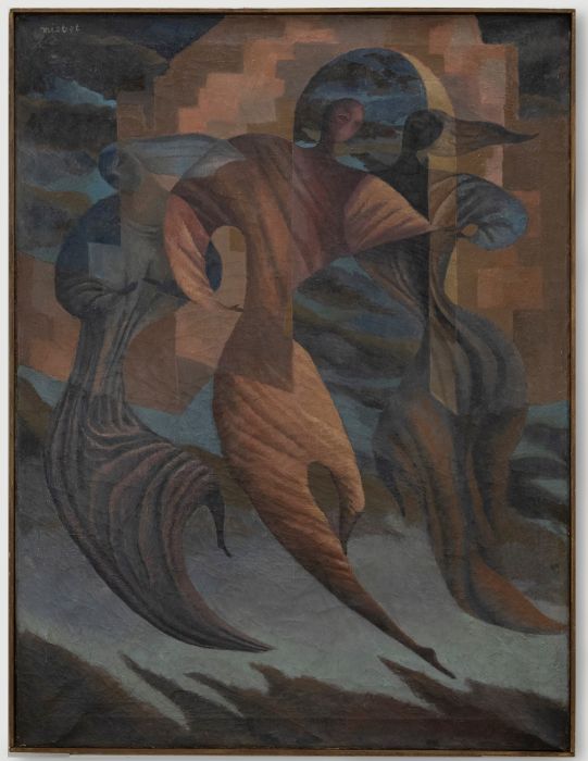 Christine Nesbet  (1902-1990) - 20th Century Oil, Unfolding of a Song