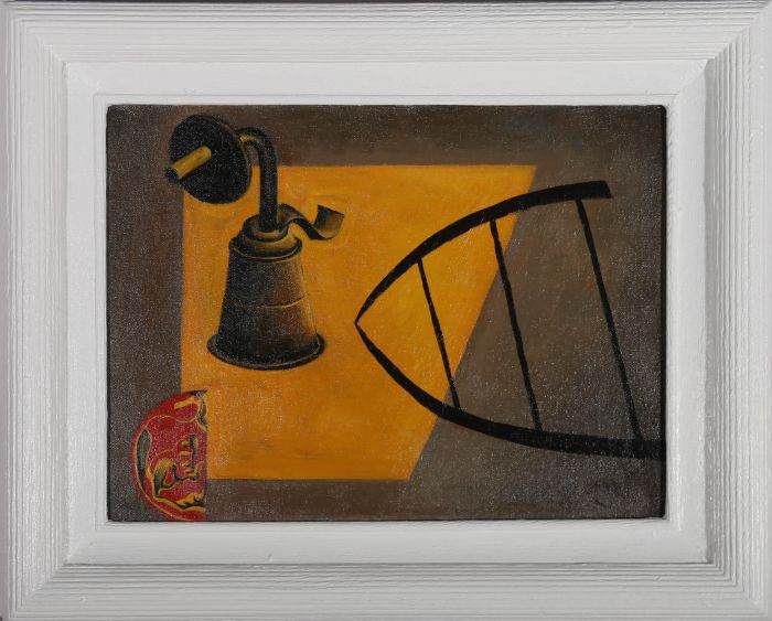 After Joan Miró - 20th Century Oil, Still Life II