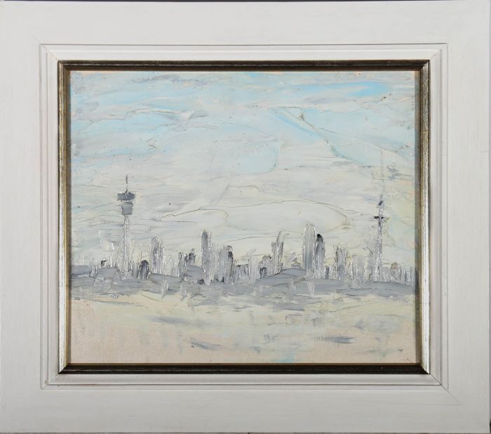 Contemporary Oil - Skyscraper Skyline