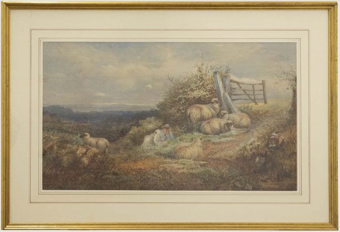 Manner of Thomas George Cooper (1836–1901) - Watercolour, Shepherd's Rest