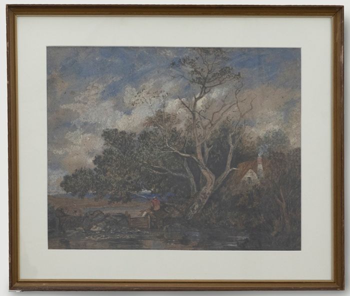Richard Bond (1808-1886) - Framed 1861 Watercolour, On The Lledder