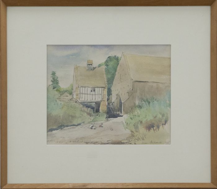 Alan Reiach ASA RSW (1910-1992) - Framed 1979 Watercolour, Cotswold Farm