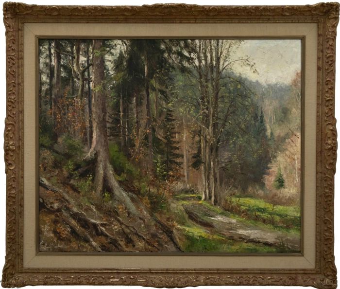 Siegfried Rochel (1904-1985) - Mid 20th Century Oil, Edge of the Forest