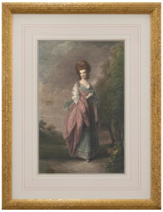 Robert Graves - Framed 19th Century Engraving, Honorable Lady