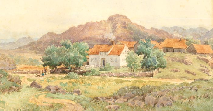 1896 Watercolour - My Surroundings in Norway