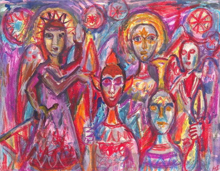 Helen Steinthal (1911-1991) - 20th Century Pastel, Faces of Myth