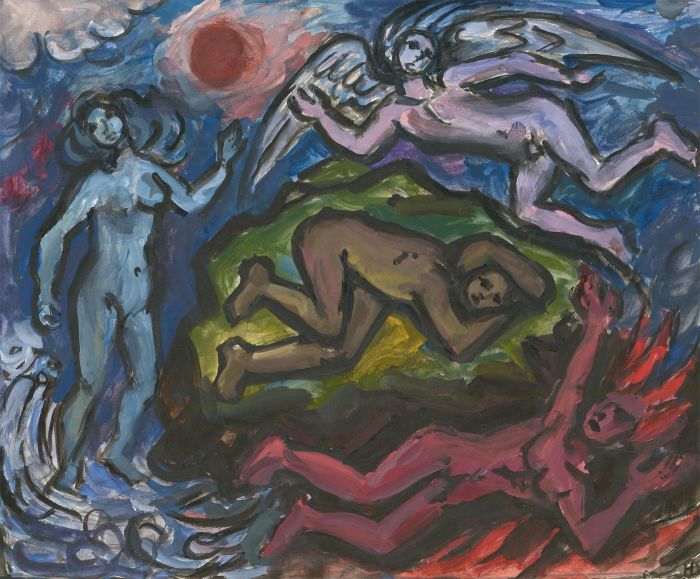 Helen Steinthal (1911-1991) - 20th Century Gouache, The Fall