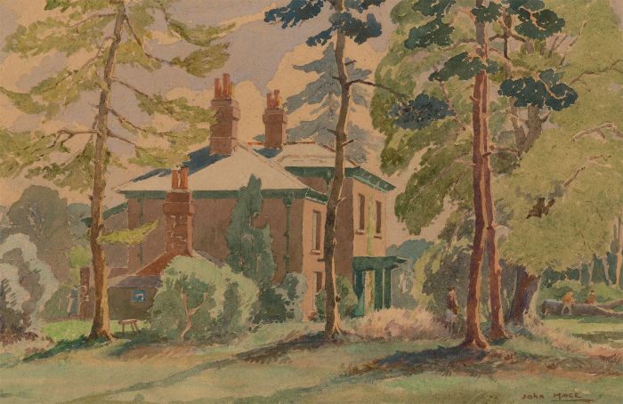 John Mace RBA (1889-1952) - Early 20th Century Watercolour, Thoxton House
