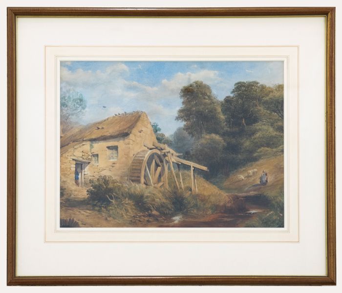 Follower of David Cox Jr.  - Mid 19th Century Watercolour, An Overshot Mill