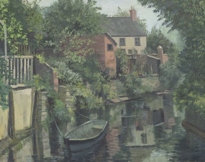 Frederick Henry Stonham (1924-2003) - 1958 Oil, On the Riverbank