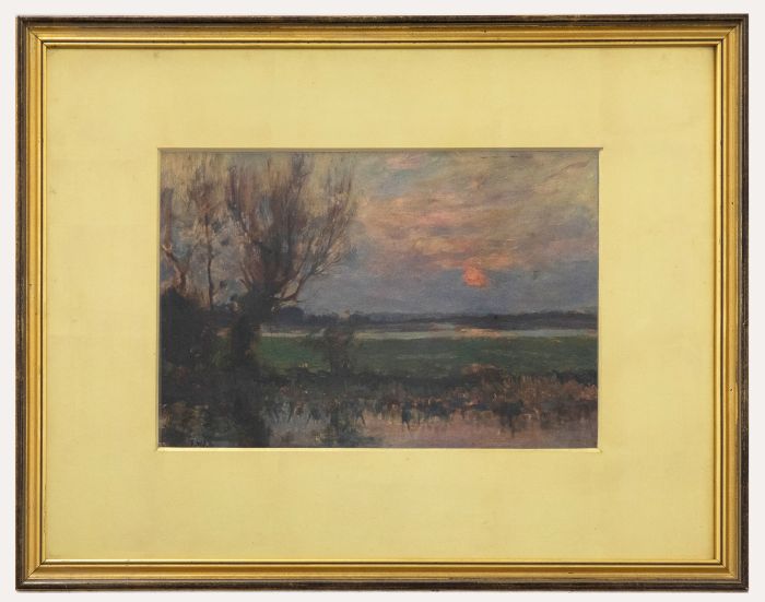 Atrrib. Frederick William Jackson (1859-1918) -  Oil, Winter Sunset