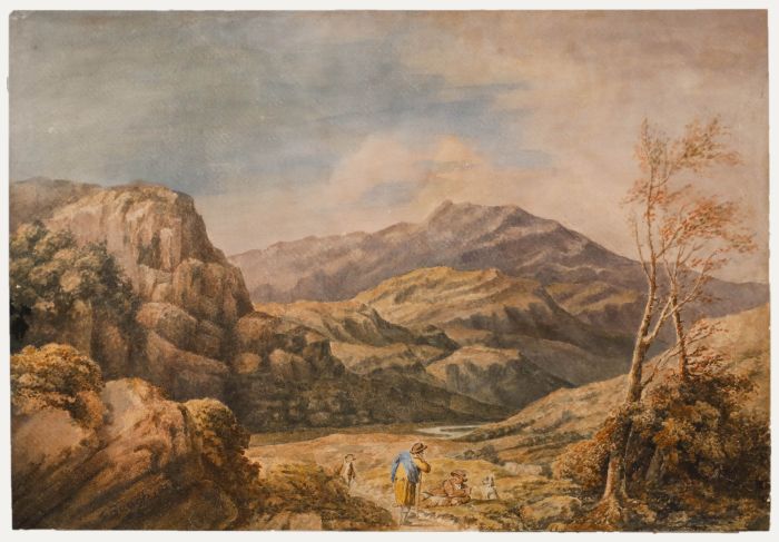 Samuel Brough RSA - 1810 Watercolour, Rest Stop in the Highlands