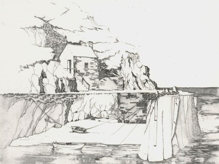 Wendy Trinder (1942-2020) - Contemporary Etching, Porthgain