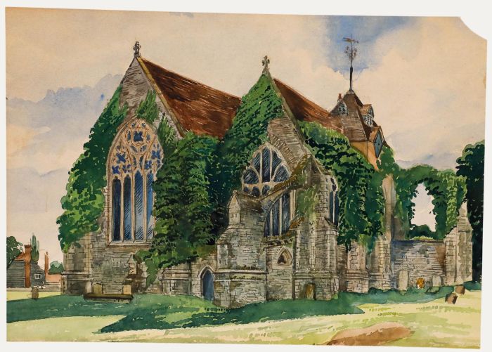 Attrib. T.F. Wadmore - Mid 20th Century Watercolour, Church of Saint Thomas