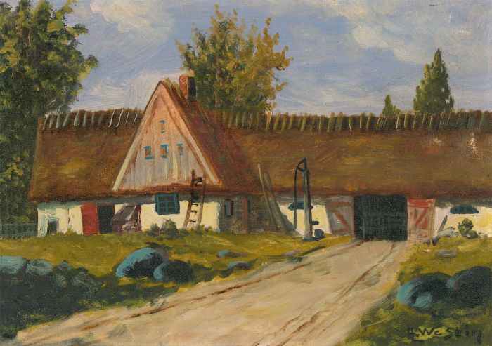 A. L. Westin - Mid 20th Century Oil, The Long Barn