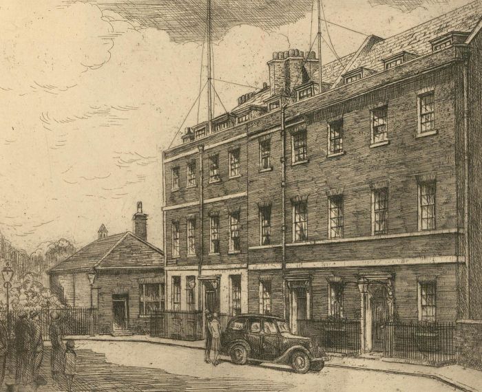 Herbert Cutner (1881-1969) - Early 20th Century Etching, 10 Downing Street