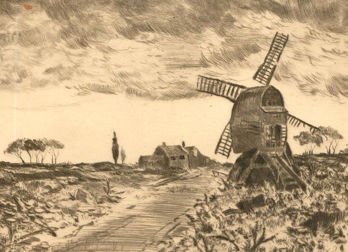 Herbert Cutner (1881-1969) - Mid 20th Century Etching, The Old Mill