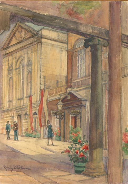 Mary Williams R.W.A. S.W.A. (1911-2002) -Watercolour, The Pump Rooms