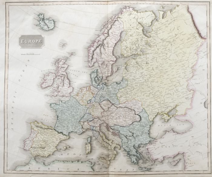 John Thomson (1777-1840) - 1830 Map Engraving, Europe