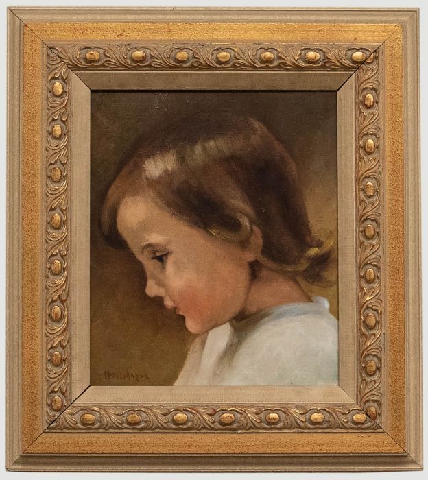 20th Century Oil - Child in Profile