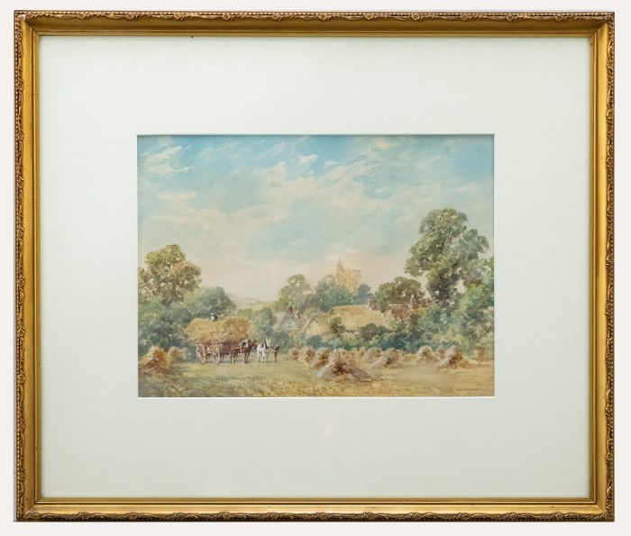 S. McKinley (b.1920) - Mid 20th Century Watercolour, Harvest Time