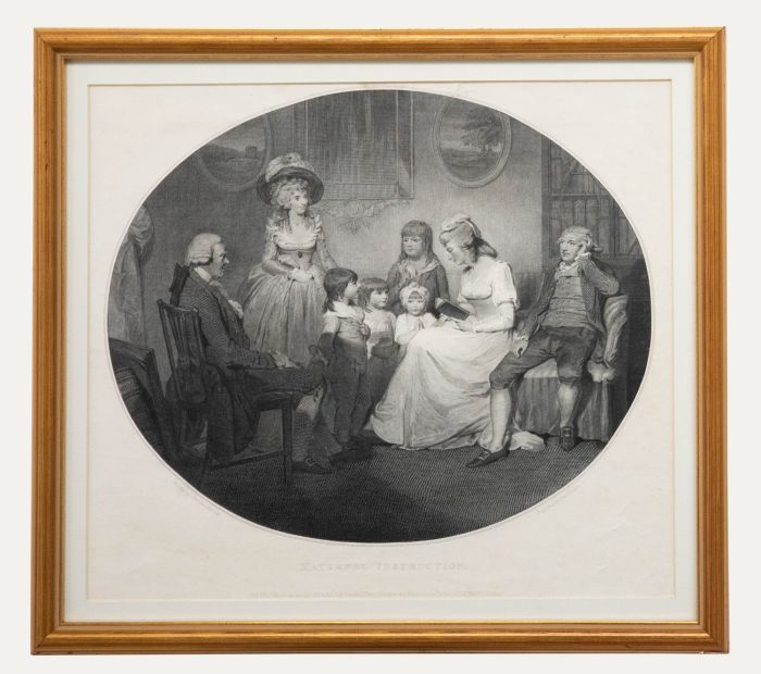 19th Century Engraving - Maternal Instruction