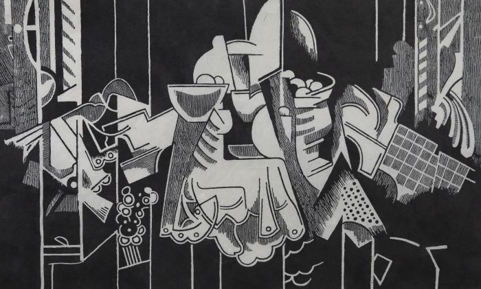 Trevor Frankland (1931-2011) - 20th Century Linoprint, Fruit Bowl