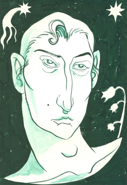 Isabelle Mulvany - 2023 Gouache, Star Gazer