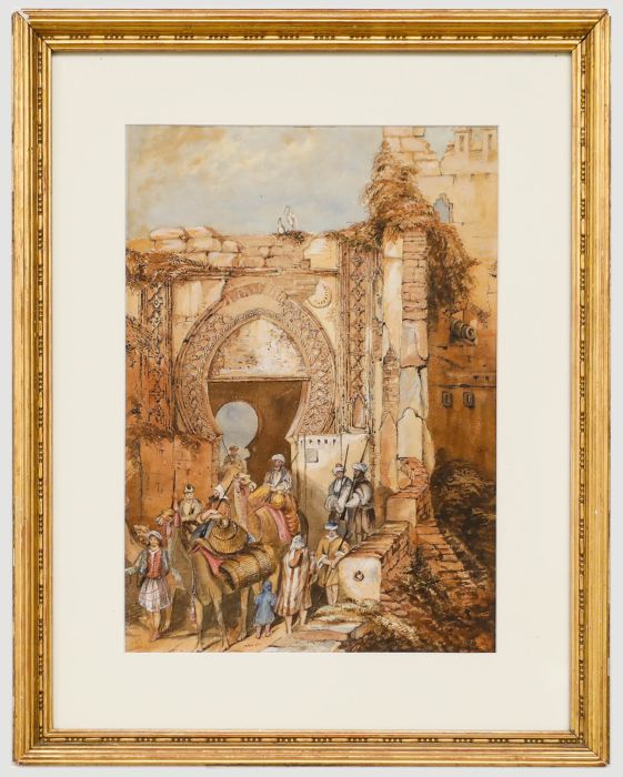 After David Roberts - Framed Late 19th Century Watercolour, The Gate of Marshan