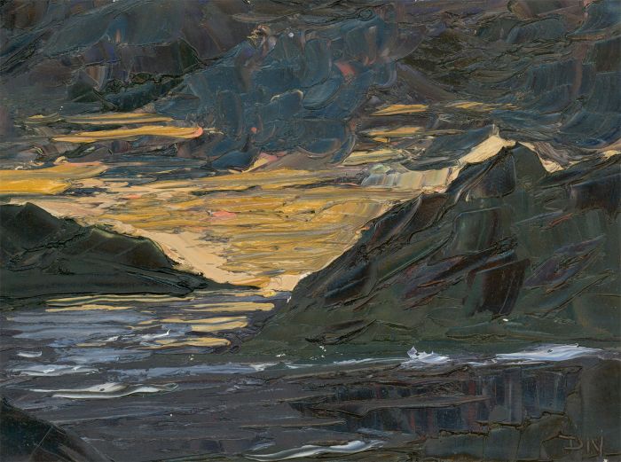 Daniel Nichols - Contemporary Oil, Scottish Loch Scene