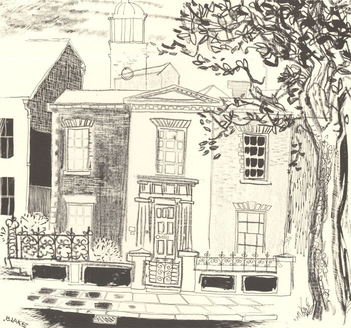 Blake - 20th Century Lithograph, The Town House
