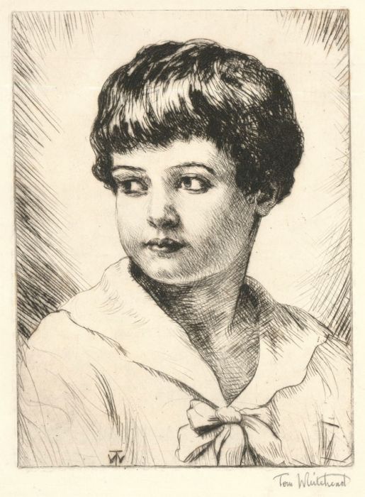 Tom Whitehead (1886-1959) - Early 20th Century Etching, Young Sailor