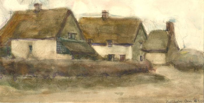 Henry Boddington (1849-1925) - 1901 Watercolour, Kidlington, Oxfordshire