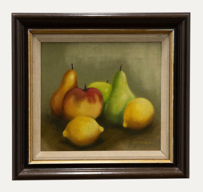 John Ross - Framed Contemporary Oil, Still Life of Fruit