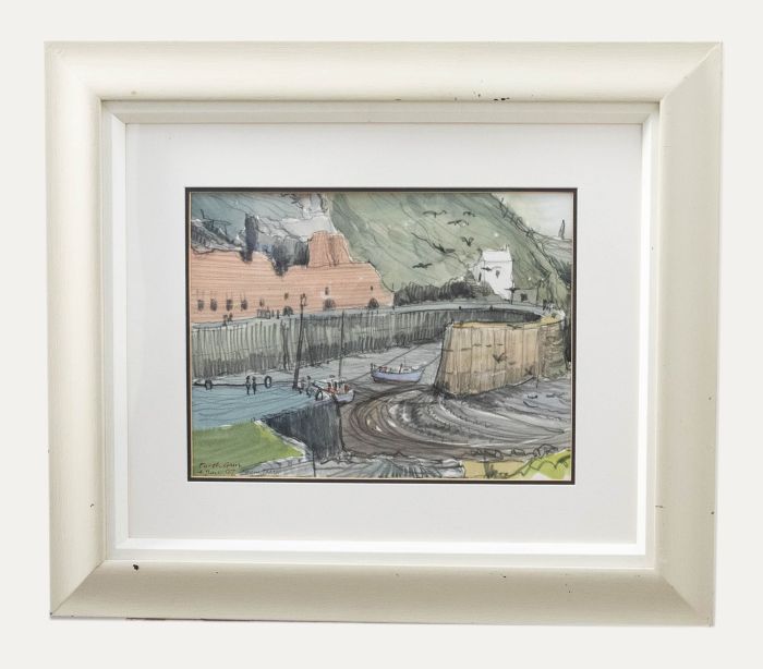 Martin Podd (b.1930) - Framed Contemporary Watercolour, Porthgain
