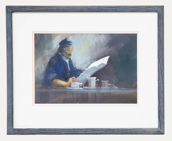 John Steward - 1991 Oil, The Breakfast Table