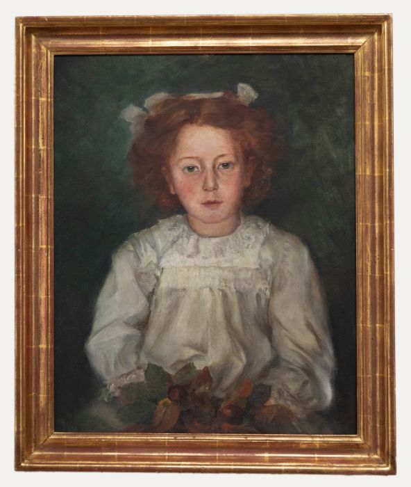 Early 20th Century Oil - The Flower Girl