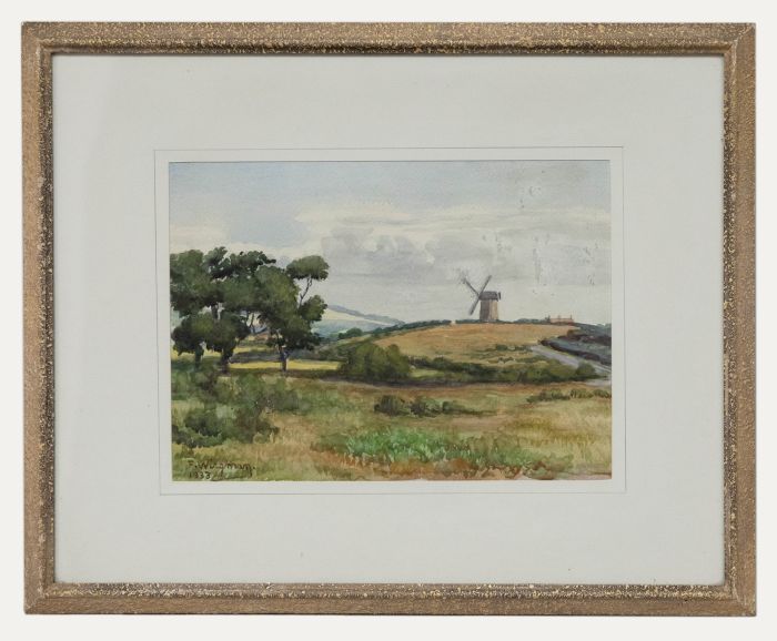 F. Wingman  - 1933 Watercolour, The Old Mill Leamington Spa