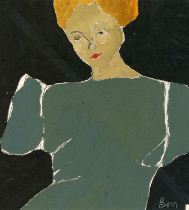 Ben Carrivick - Contemporary Oil, Green Dress