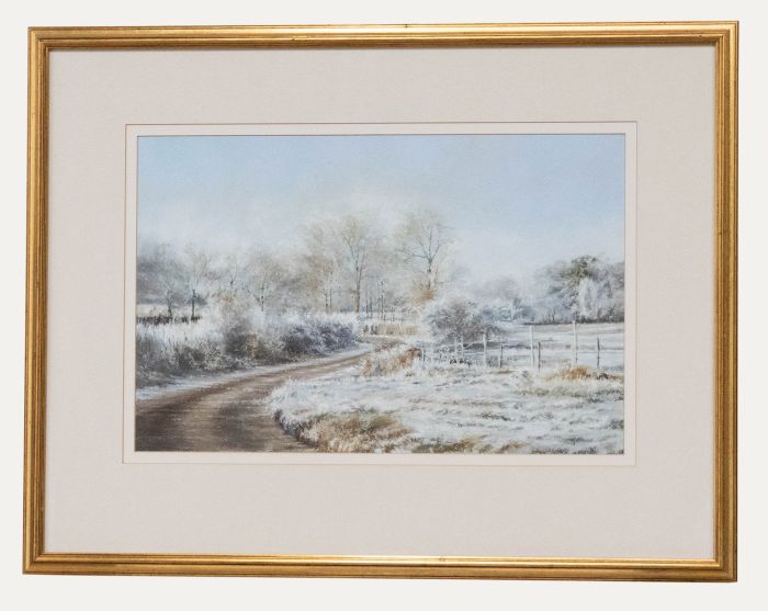 Christopher Stolworthy - Framed Contemporary Pastel, Morning Frost