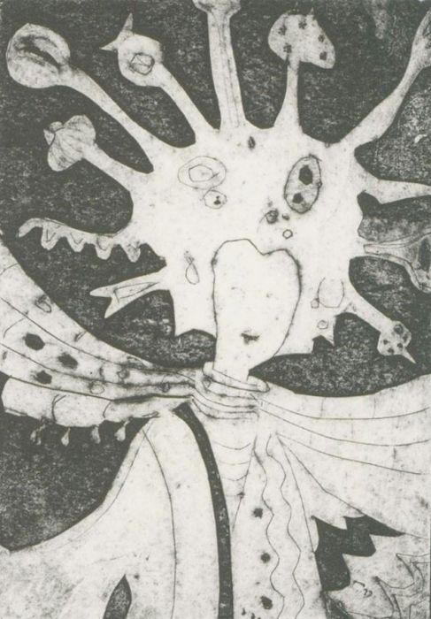 Patricia Johnstone (1944-2023) - Contemporary Etching, Modern Day Queen II