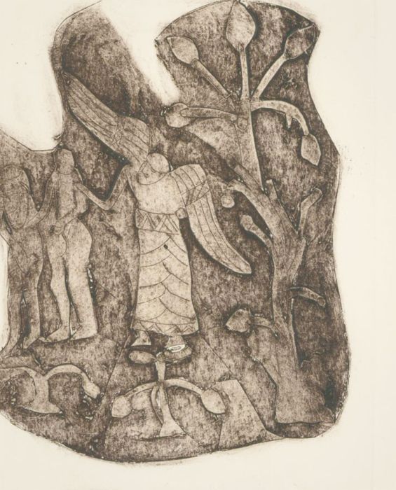 Patricia Johnstone (1944-2023) - Contemporary Etching, Garden of Eden