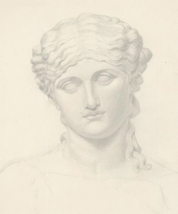Lorna Bing (1897-1993) - 1915 Graphite Drawing, Classical Sculpture