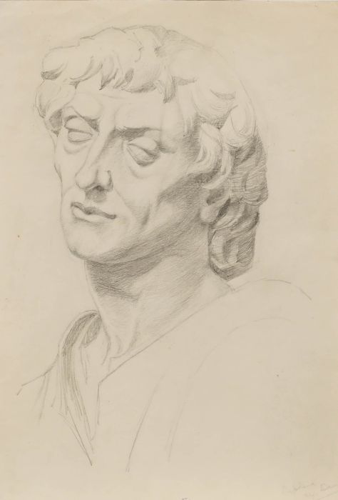 William Kerry - Early 20th Century Graphite Drawing, Shepherd, Donatello