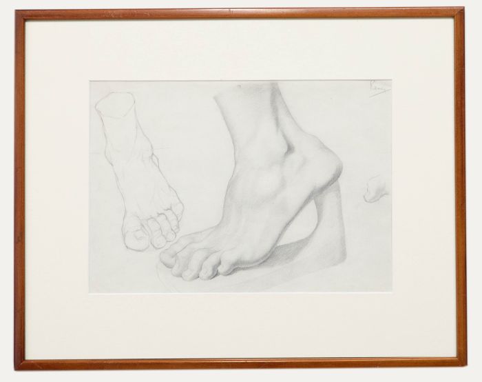 William Kerry - Early 20th Century Graphite Drawing, Gladiator's Left Foot